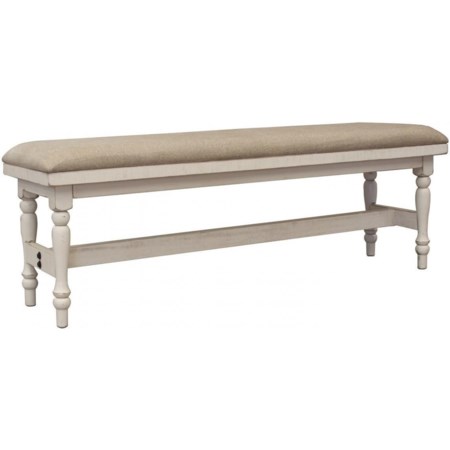 Breakfast Bench with Turned Legs